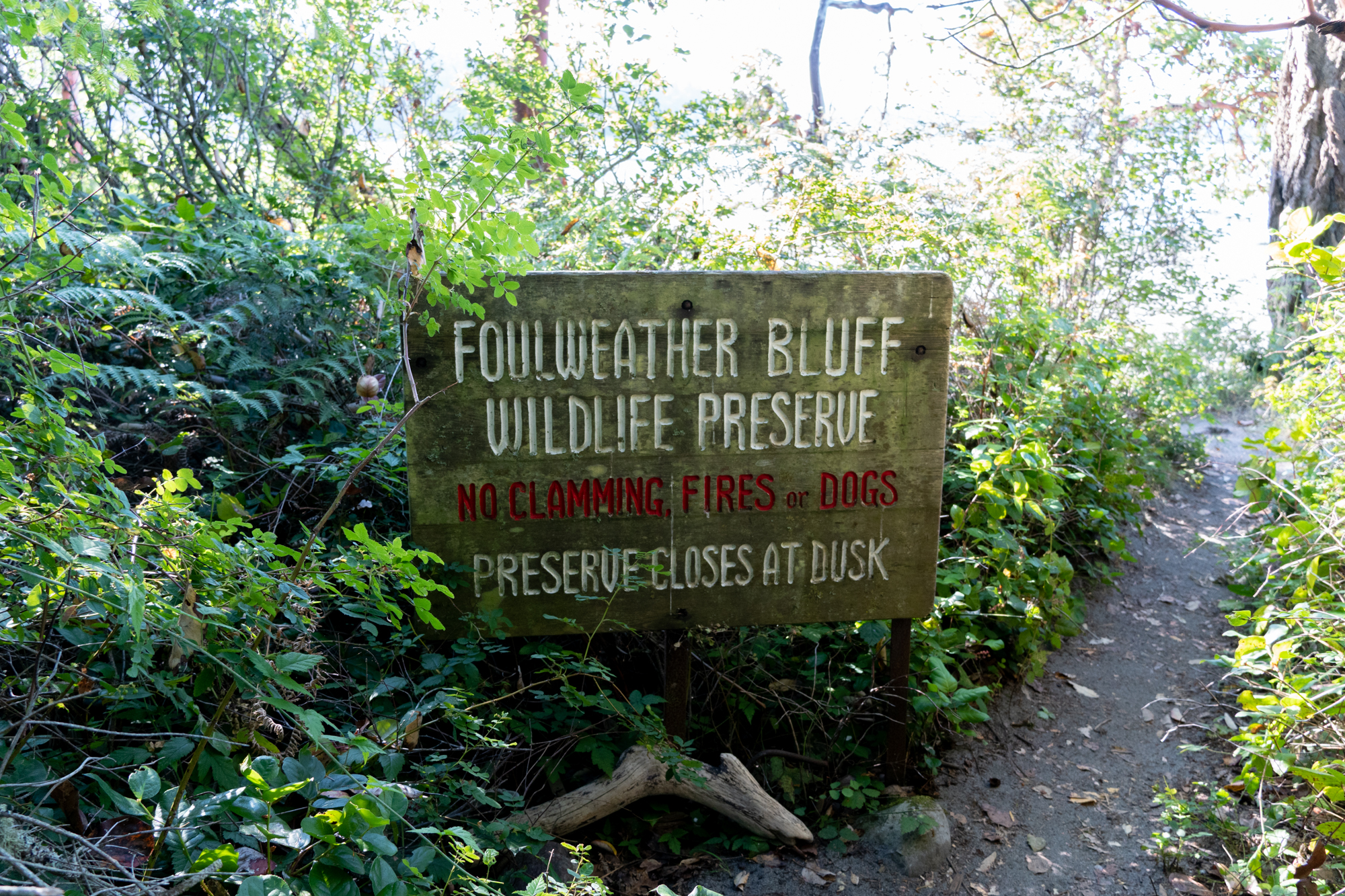 Foulweather Bluff Sign